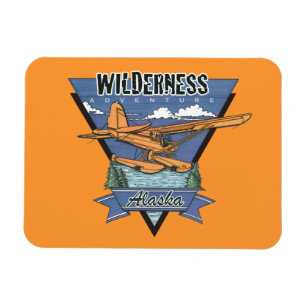 Wilderness Seaplane Äventyr Alaska Magnet
