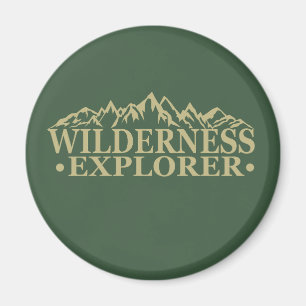 Wilderness-utforskaren utomhusvandrare hike hike magnet