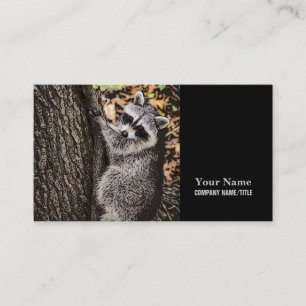 Wilderness Vild Raccoon Visitkort