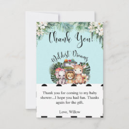 Wildest Dreams Safari BabyShower - tackkort Tack Kort