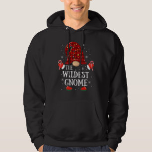 Wildest Gnome Buffalo Plade Matching Family Kristu Hoodie