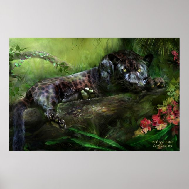 WildEyes-Panther Art Poster/Print Poster (Framsidan)