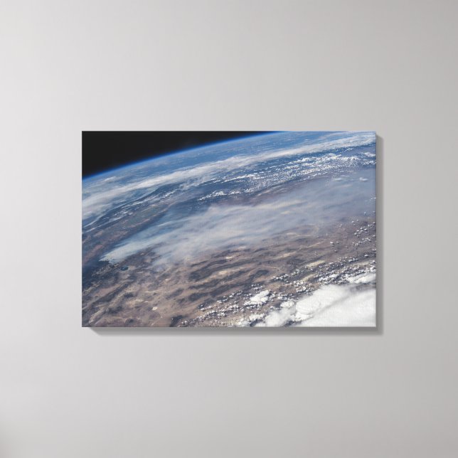 Wildfire runt Yosemite National Park. Canvastryck (Framsida)