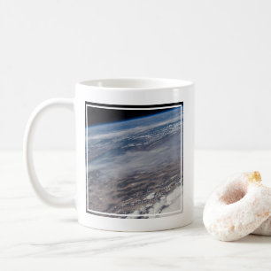 Wildfire runt Yosemite National Park. Kaffemugg