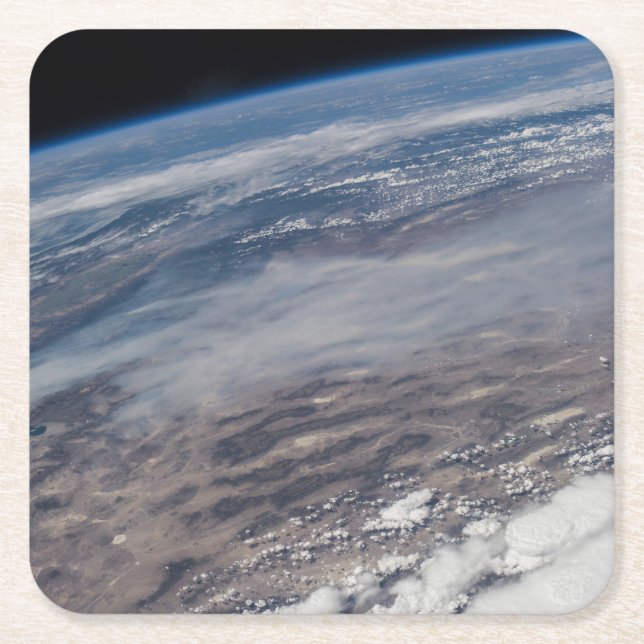 Wildfire runt Yosemite National Park. Underlägg Papper Kvadrat (Framsidan)