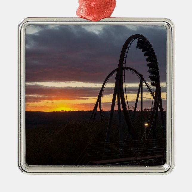 Wildfire Sunset Julgransprydnad Metall (Framsidan)