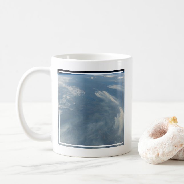 Wildfire sydost av James Bay i Quebec, Kanada Kaffemugg (Med munk)