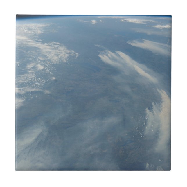 Wildfire sydost av James Bay i Quebec, Kanada Kakelplatta (Framsidan)