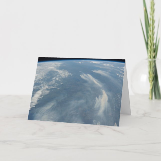 Wildfire sydost av James Bay i Quebec, Kanada Kort (Framsida)