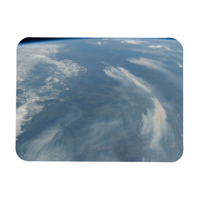 Wildfire sydost av James Bay i Quebec, Kanada Magnet (Horisontell)