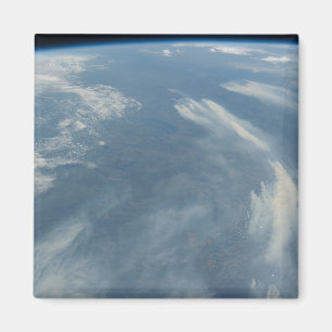 Wildfire sydost av James Bay i Quebec, Kanada Magnet