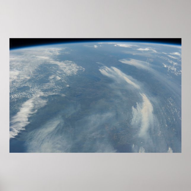 Wildfire sydost av James Bay i Quebec, Kanada Poster (Framsidan)