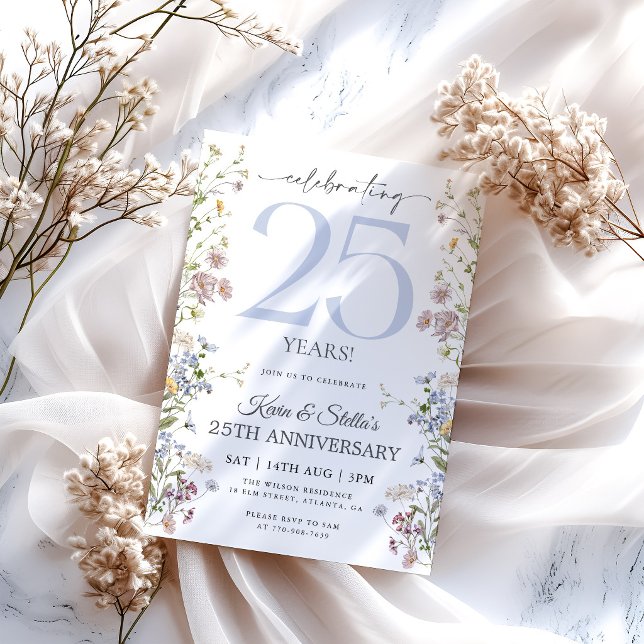 Wildflower 25-årsjubileum inbjudningar (Skapare uppladdad)
