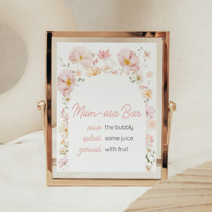 Wildflower Arch Baby i blom Babymorsabar Poster