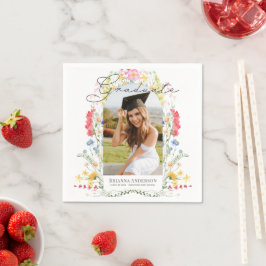 Wildflower Arch Photo Graduation Pappersservett