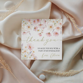 Wildflower Birthday Favor Tags Gåvor Etiketter