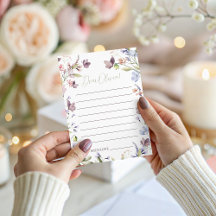 Wildflower Birthday Time Capsule Card