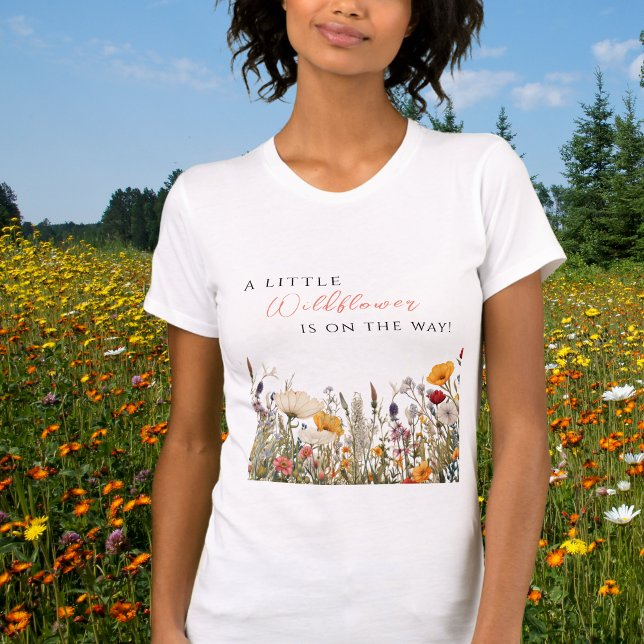 Wildflower Bloom Little Wildflower Baby Shower T Shirt (Skapare uppladdad)