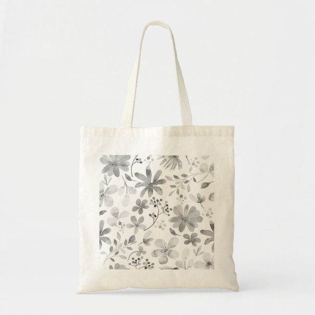 WILDFLOWER BLOOMING ANPASSNINGSBAR TOTE BAG TYGKASSE (Framsidan)