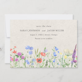 Wildflower Boho Wedding Photo  Spara Datumet