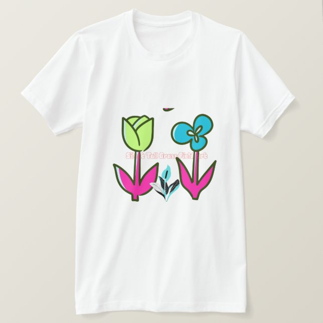 Wildflower Botanical Art - Nature Illustration  T Shirt (Design framsida)