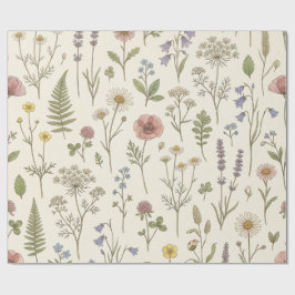 Wildflower Botanical Wrapping Paper Presentpapper
