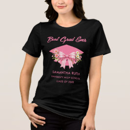 Wildflower Bow Bästa examen någonsin Examen T Shirt