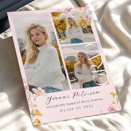 Wildflower & Bow Graduation Invitation Inbjudningar