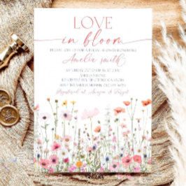 Wildflower Bridal Shower Invitation: Love In Bloom Inbjudningar