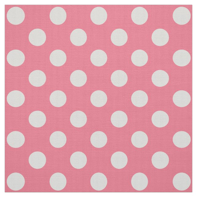 WILDFLOWER - Classic Polka dots på ValentinRosa Tyg (Provkarta)