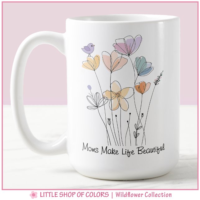 Wildflower Collection Blommig Mamma Kaffemugg (Skapare uppladdad)