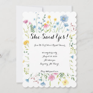 WILDFLOWER COLORFUL INBJUDNINGSKORT FÖR MÖHIPPAN