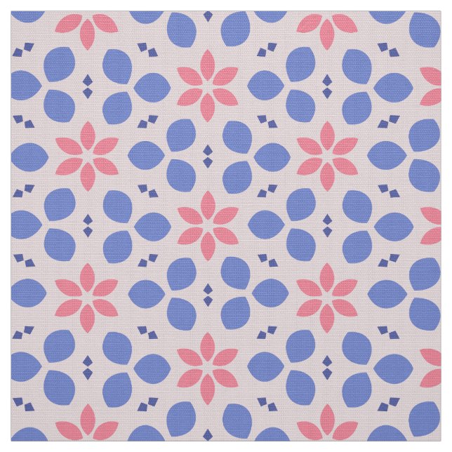 WILDFLOWER - Cute Botanias blommor på Rosa Blommig Tyg (Prov)