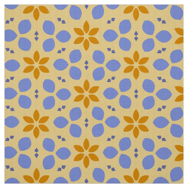 WILDFLOWER - Cute Botanias Gult Blommigt Tyg (Prov)