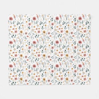 Wildflower Doodle Fleecefilt
