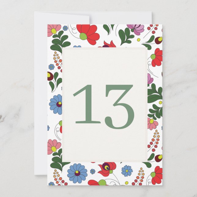 Wildflower Farmhouse Folk Wedding Inbjudningar (Framsida)