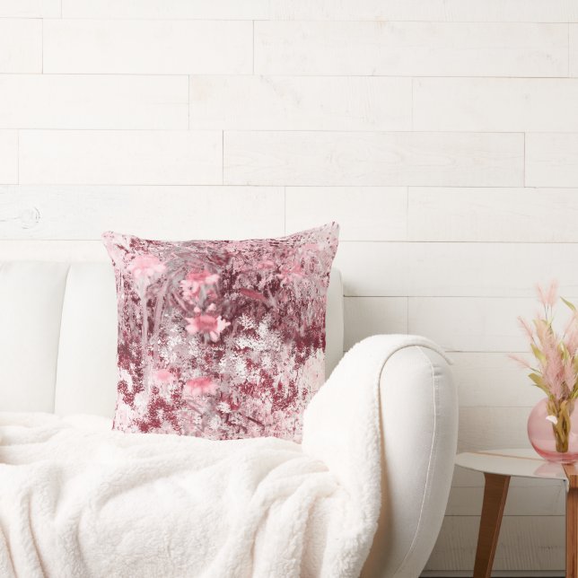 Wildflower Field Impressionism-Mauve Kudde (Soffa)