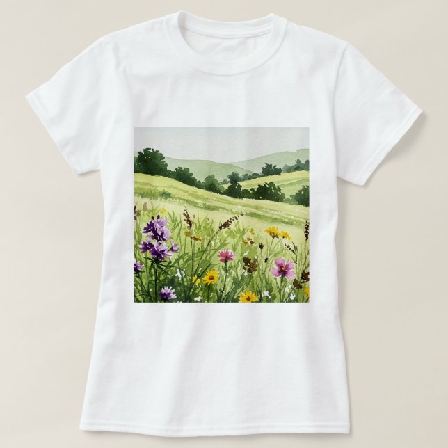 Wildflower field t shirt (Design framsida)