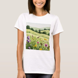 Wildflower field t shirt