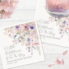 Wildflower Floral Baby Shower Napkins Pappersservett