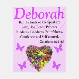 WILDFLOWER GALATIANS 5 PERSONLIGER FLEECE BLANKET