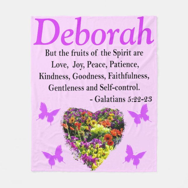 WILDFLOWER GALATIANS 5 PERSONLIGER FLEECE BLANKET (Framsidan)