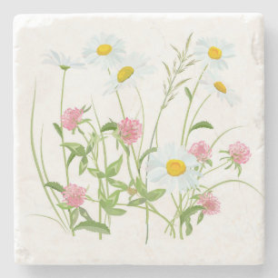 Wildflower Garden   Custom Stone Coaster Stenunderlägg