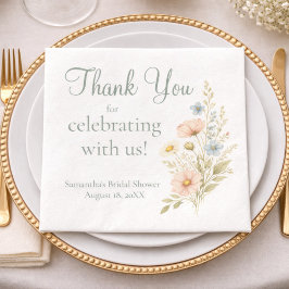 Wildflower Garden Party Event Pappersservett