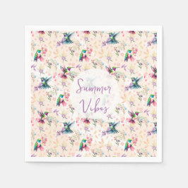 Wildflower & Hummingbird Summer Vibes  Pappersservett