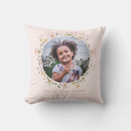 Wildflower In Loving Memory Memorial Funeral Photo Kudde