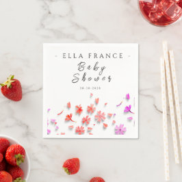 Wildflower Love Is in Bloom Baby Shower  Pappersservett