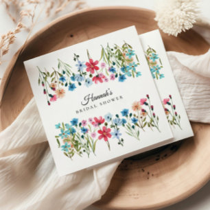 Wildflower Love is in Bloom Bröllopsdusch Pappersservett