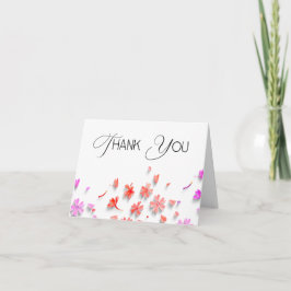 Wildflower Love Is in Bloom Bröllopsdusch  Tack Kort