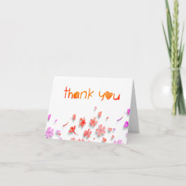Wildflower Love Is in Bloom Bröllopsdusch  Tack Kort
